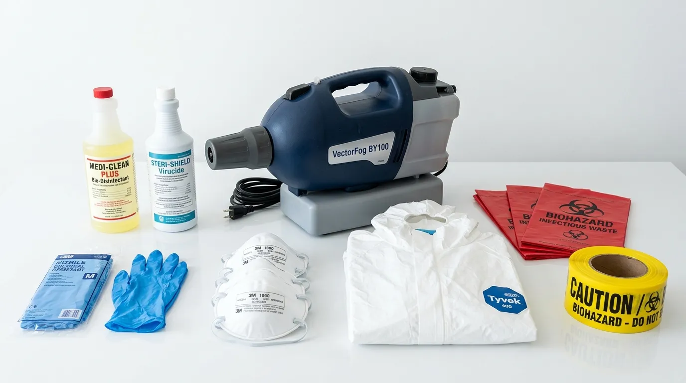 Professional biohazard remediation crew working in Carteret