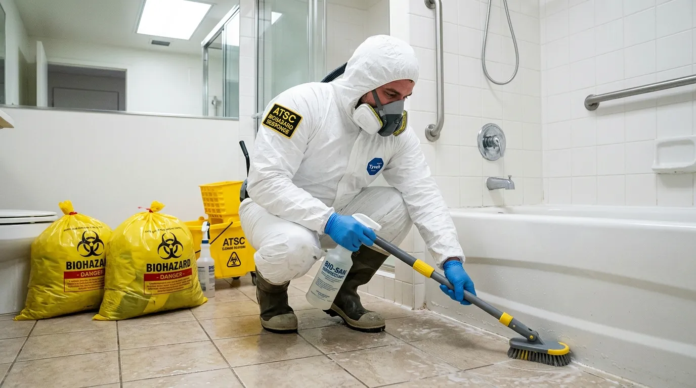 Decontamination equipment deployed for Blood Cleanup in Carteret